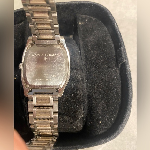David Yurman Thoroughbred Diamond Bezel Stainless Steel Unisex Watch w/ Box - Picture 3 of 11